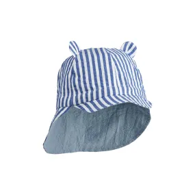 ( LW14484) Gorm Reversible Sun Hat _ Surf Blue