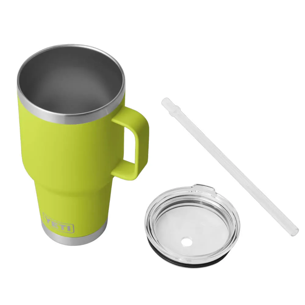 21071501821 TERMO RAMBLER 35oz STRAW MUG CHARTREUSE MARCA YETI