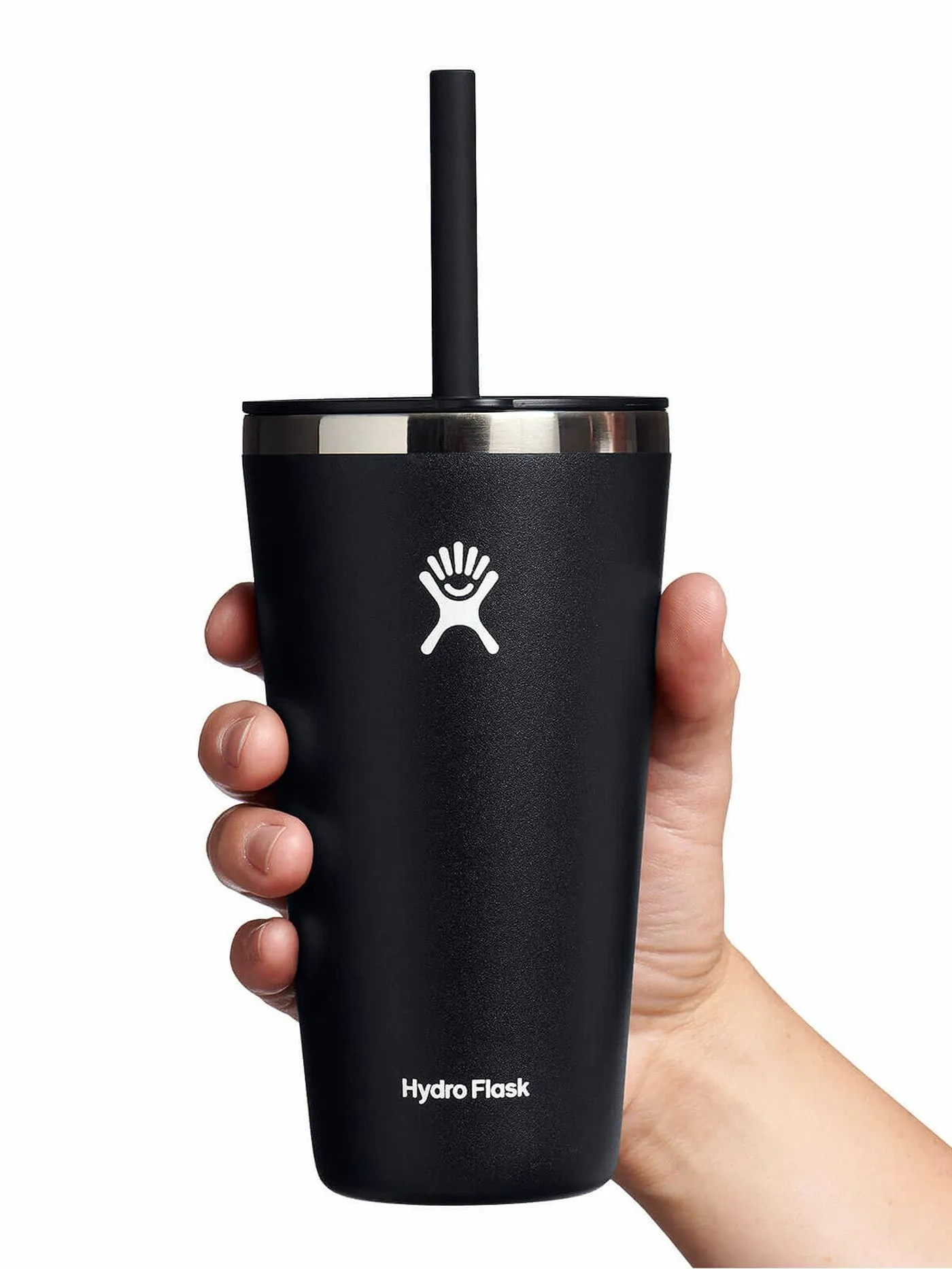 28oz All Around Straw Lid Black Tumbler