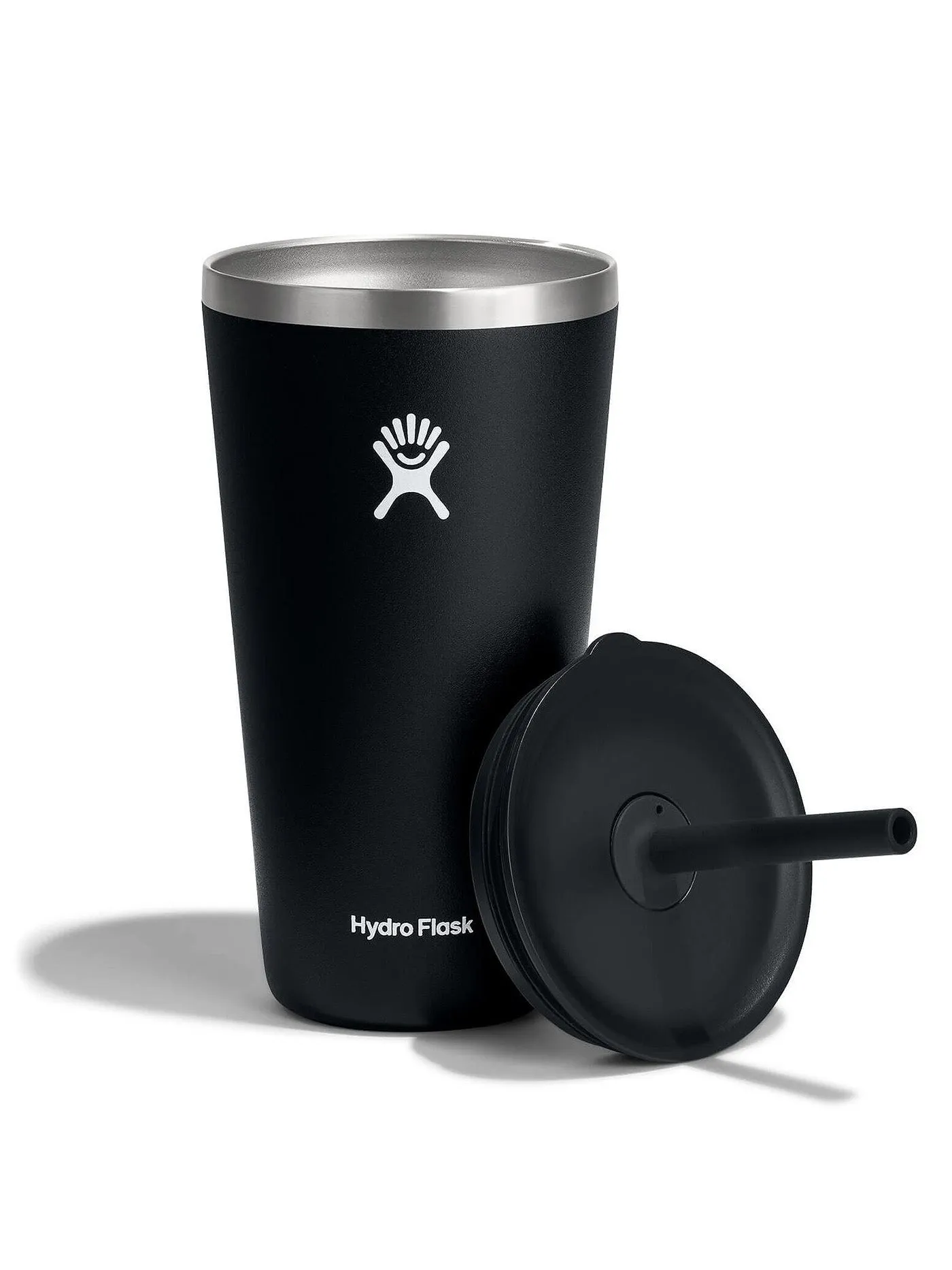 28oz All Around Straw Lid Black Tumbler