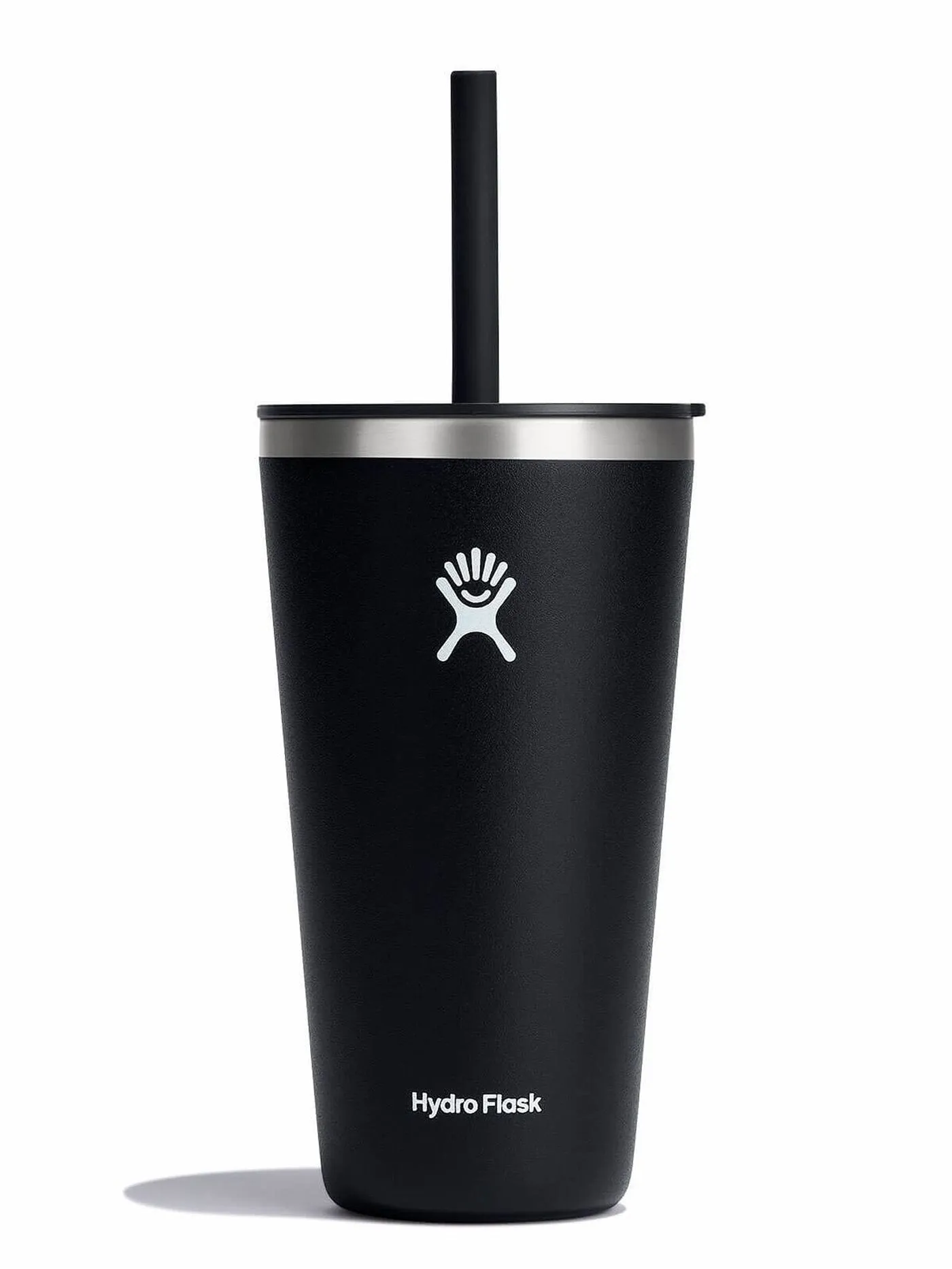 28oz All Around Straw Lid Black Tumbler