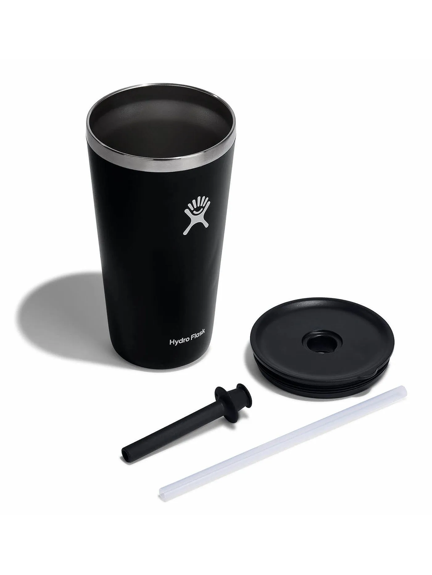 28oz All Around Straw Lid Black Tumbler