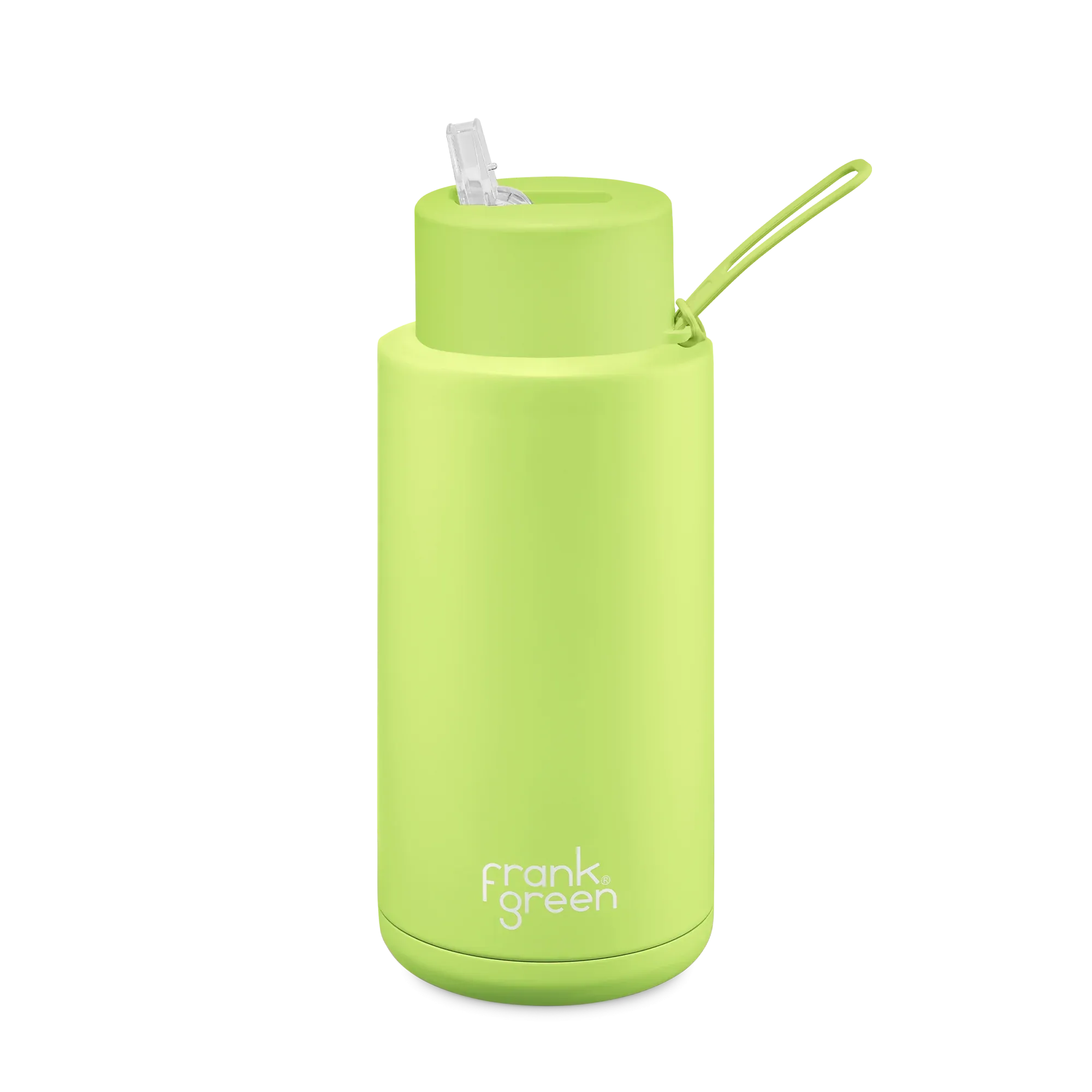 34OZ STAINLESS BOTTLE W/STRAW