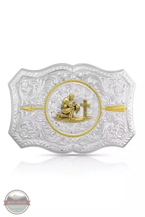 45710-917M Praying Cowboy Arrow Belt Buckle