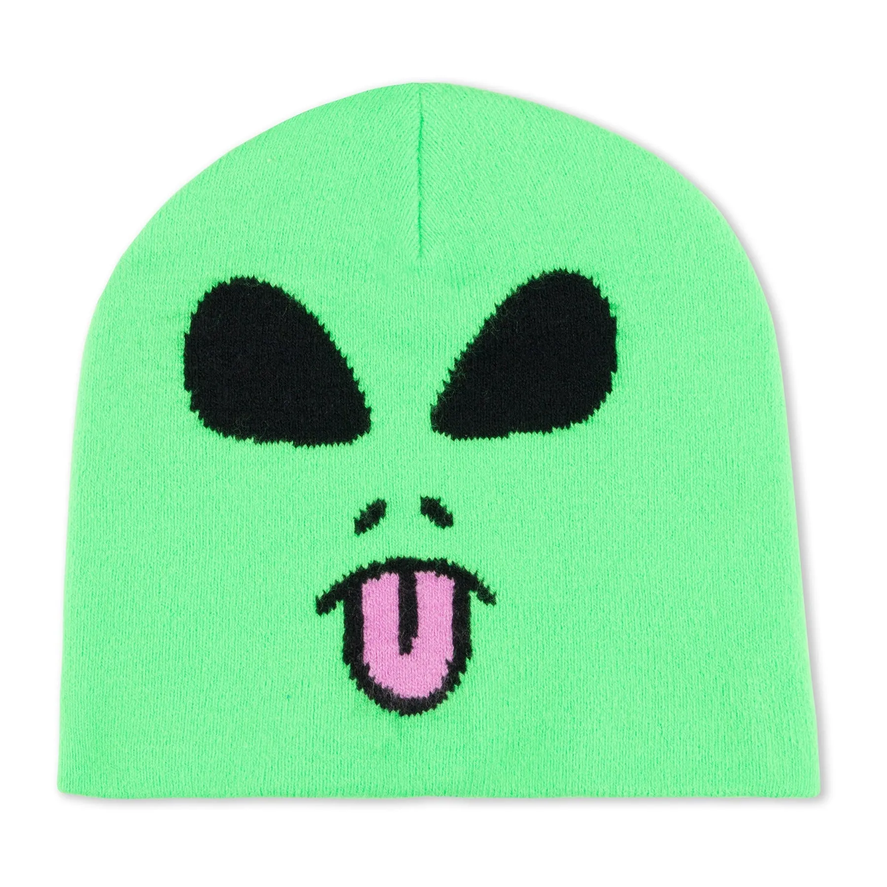 Alien Face Beanie (Green)