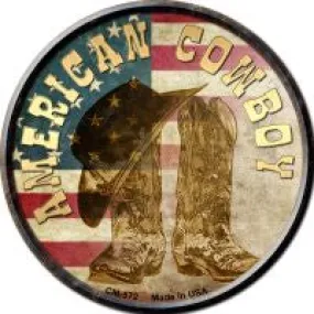 American Cowboy Novelty Circle Coaster Set of 4