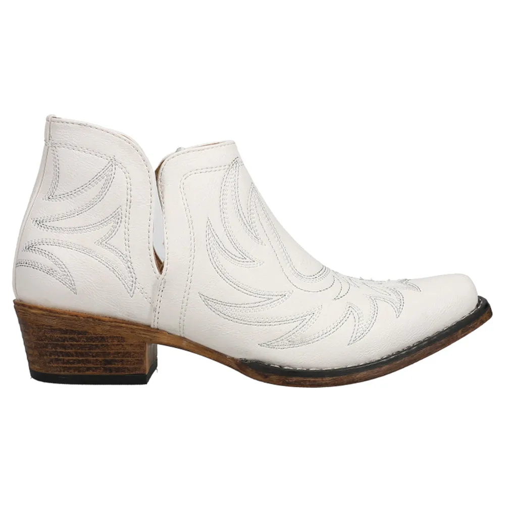 Ava Embroidered Snip Toe Cowboy Booties