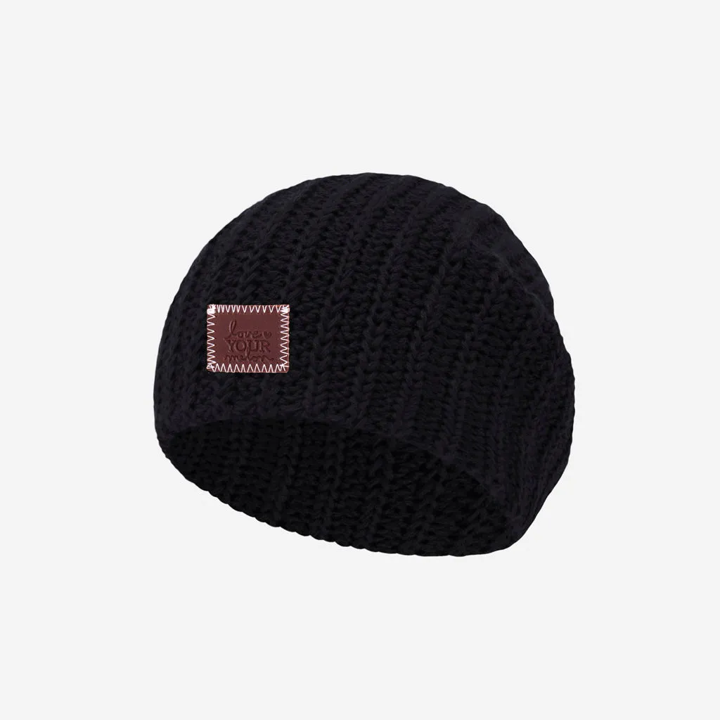 Baby Black Beanie