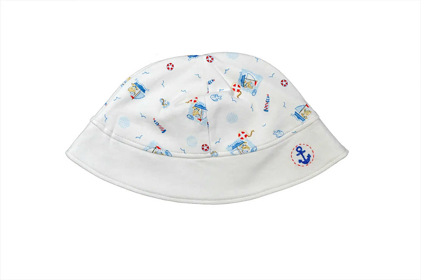 Baby Boy's Nautical Bear Sun Hat