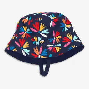 Baby sun hat in bright blooms