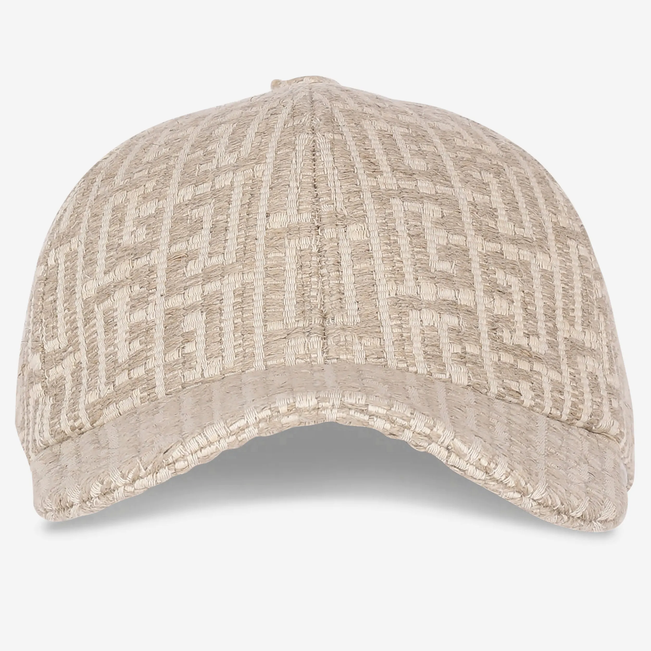 Balmain Monogrammed Raffia Cap