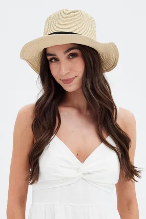 Beige Straw Hat