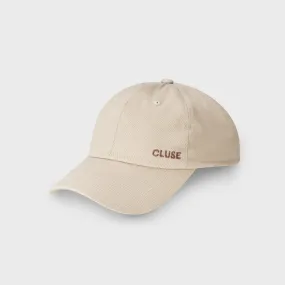 Cap Beige, Brown Logo