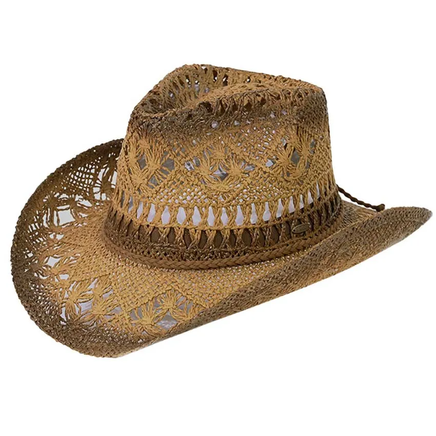 C.C Ombre Open Weave Cowboy Hat