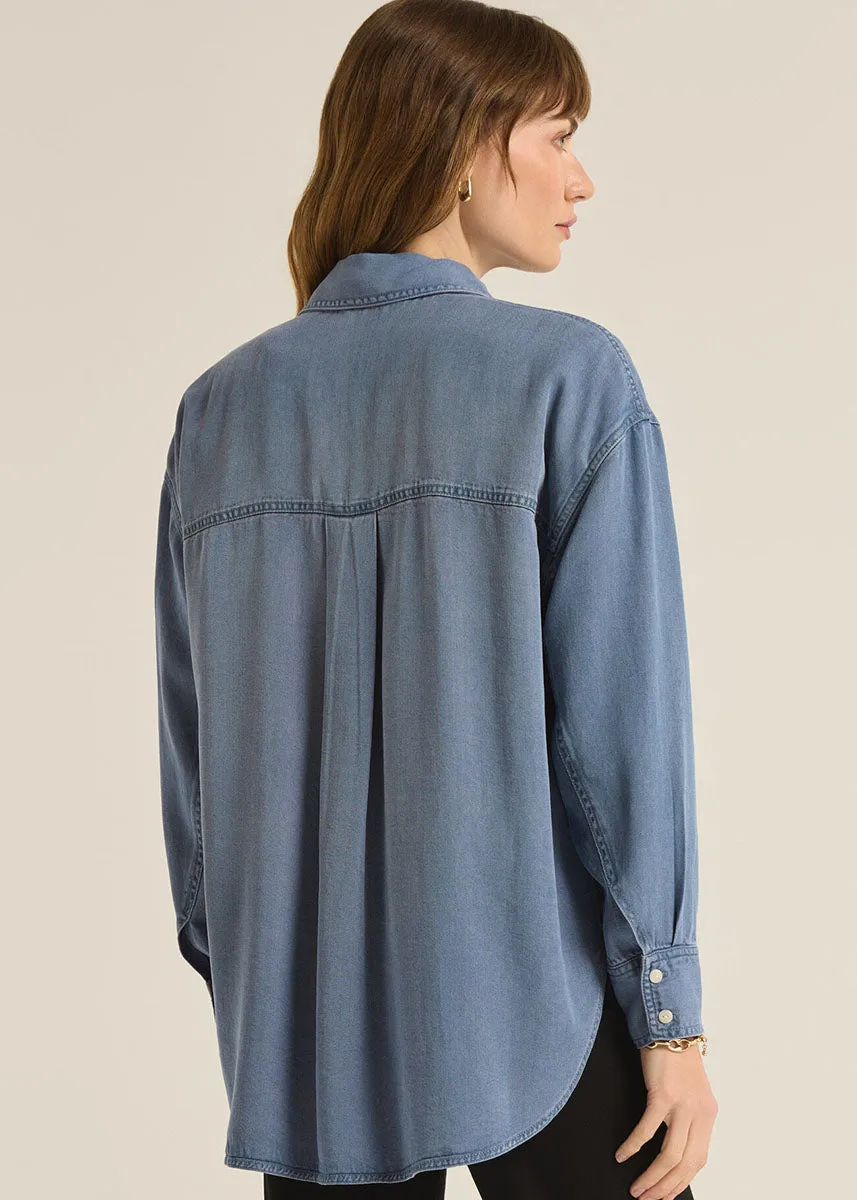 Colbie Top - Sun Bleached Indigo