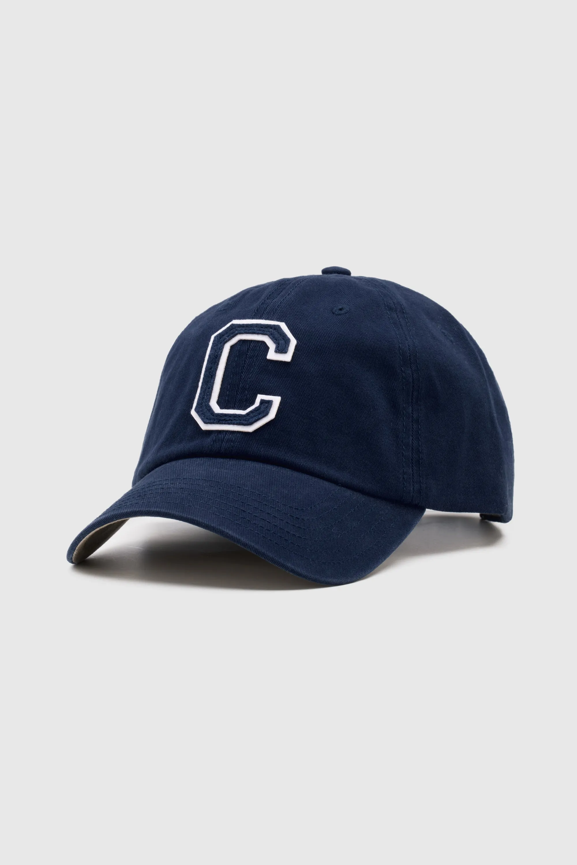 Collegiate Letter Cap Navy