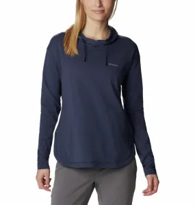 Columbia Ladies Sun Trek Wicking Sun Protection Hooded Pullover -NOCTURNAL