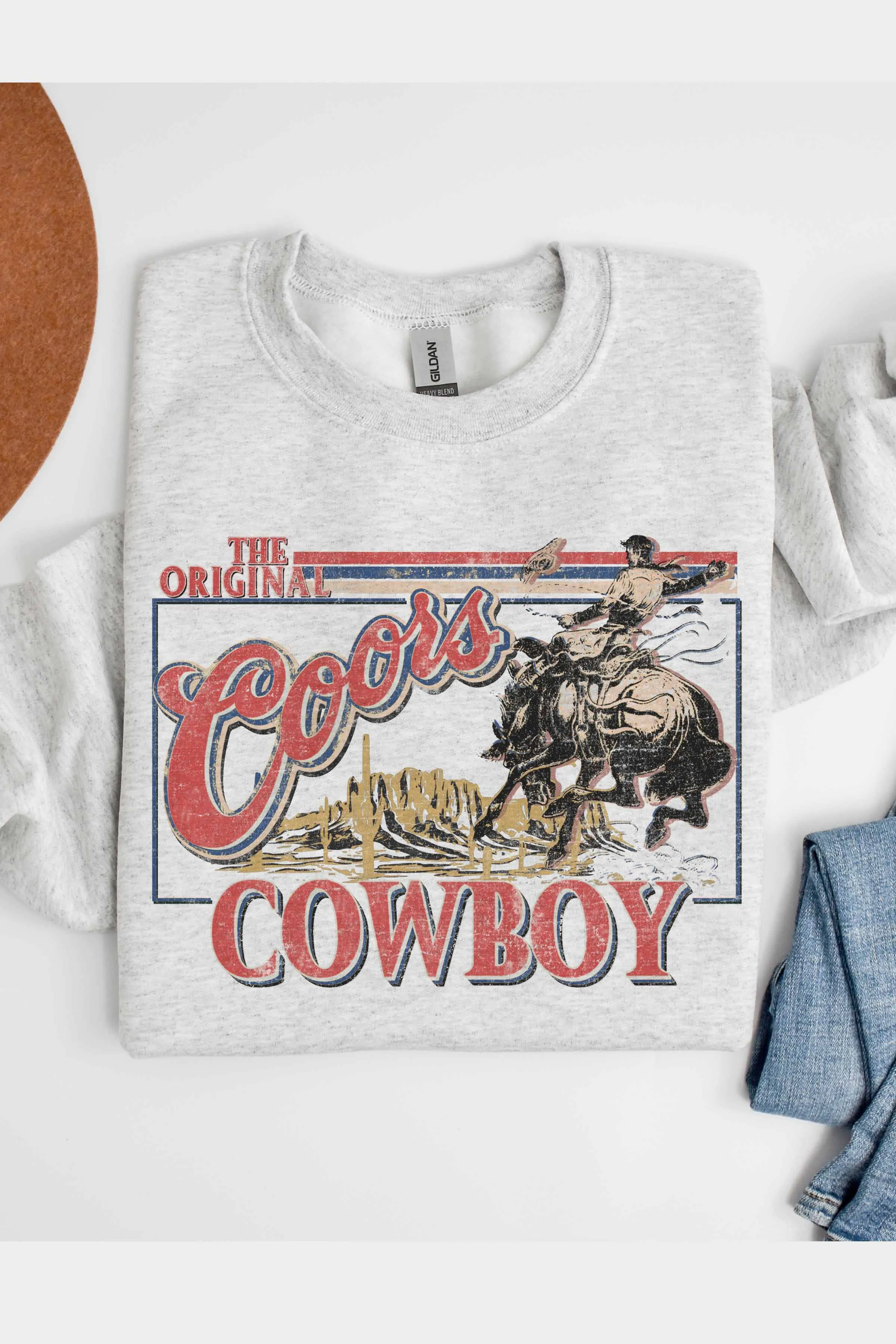 Coors Cowboy Graphic Crewneck