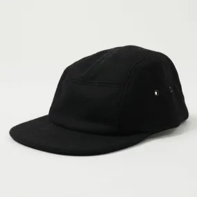 Crown Cap 5 Panel Ball Cap - Black