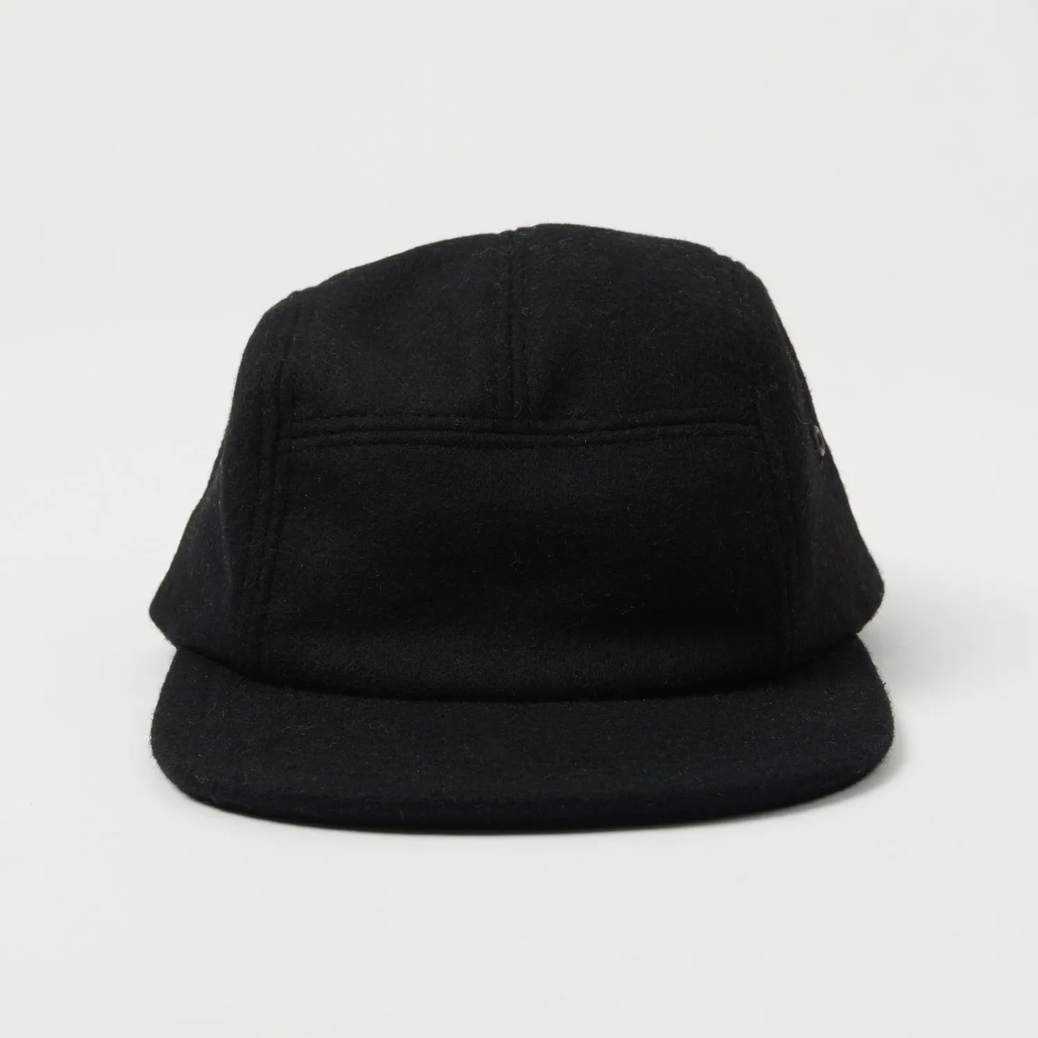 Crown Cap 5 Panel Ball Cap - Black