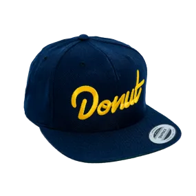 Donut Snapback Hat - Navy