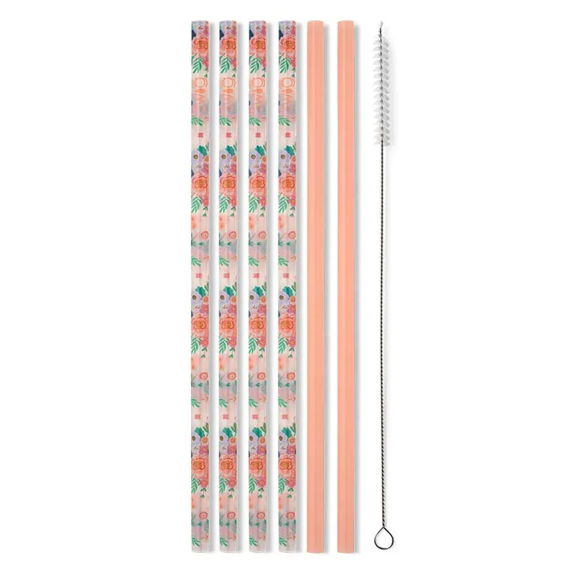 Full Bloom Tall Straw Set