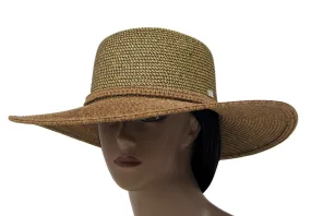 HBY WIDE BRIM SUN HAT WITH BRAID DETAIL