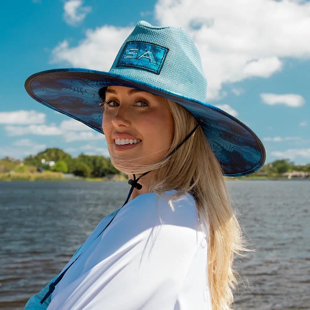 Keys Straw Hat | Underwater Topography | Powder Blue