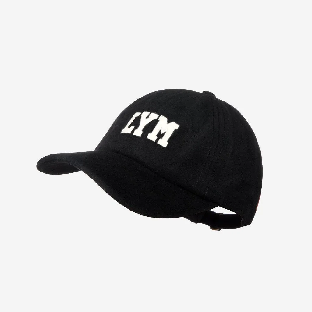 Kids Black Cashmere Cap