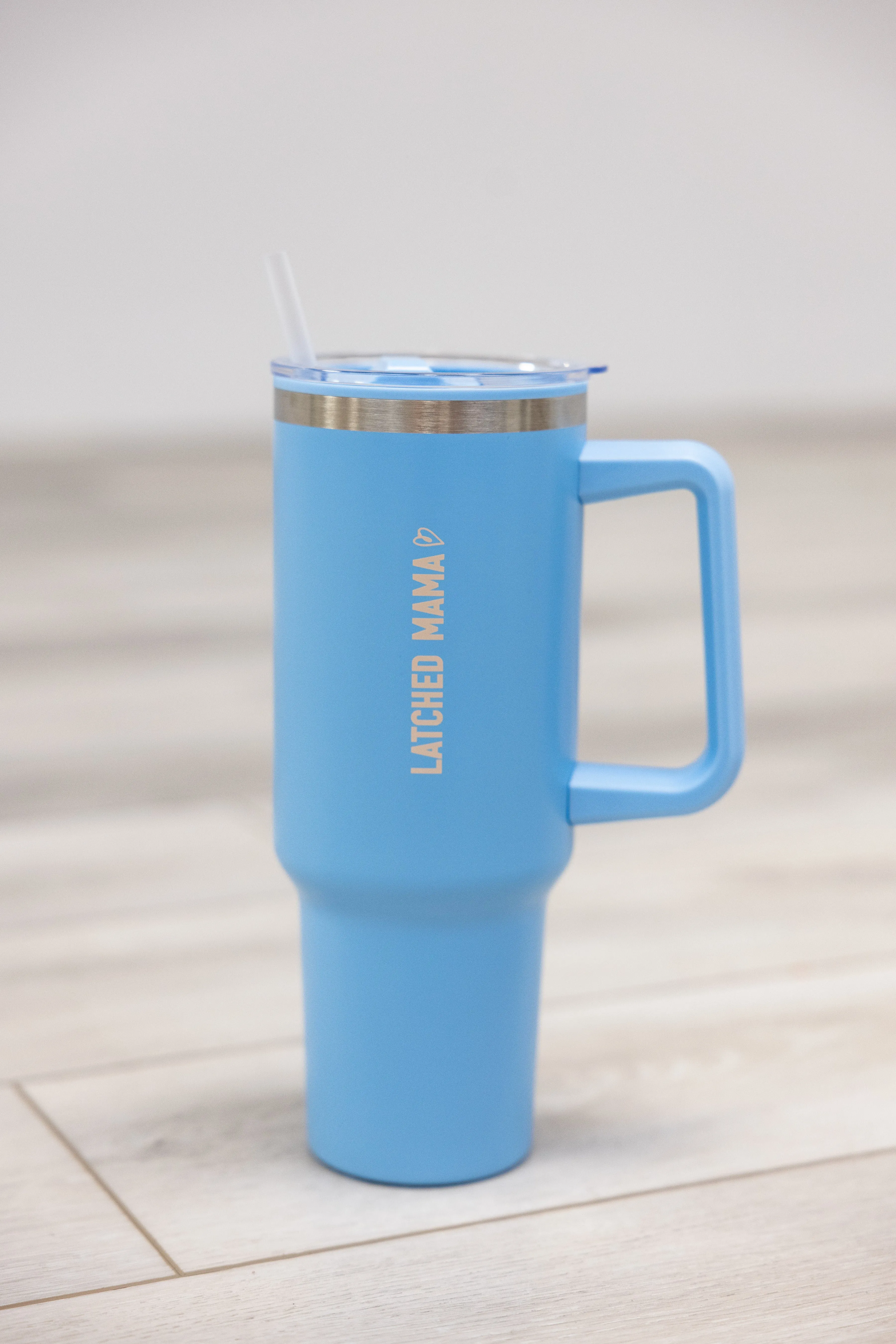 Latched Mama Travel Tumbler With Straw