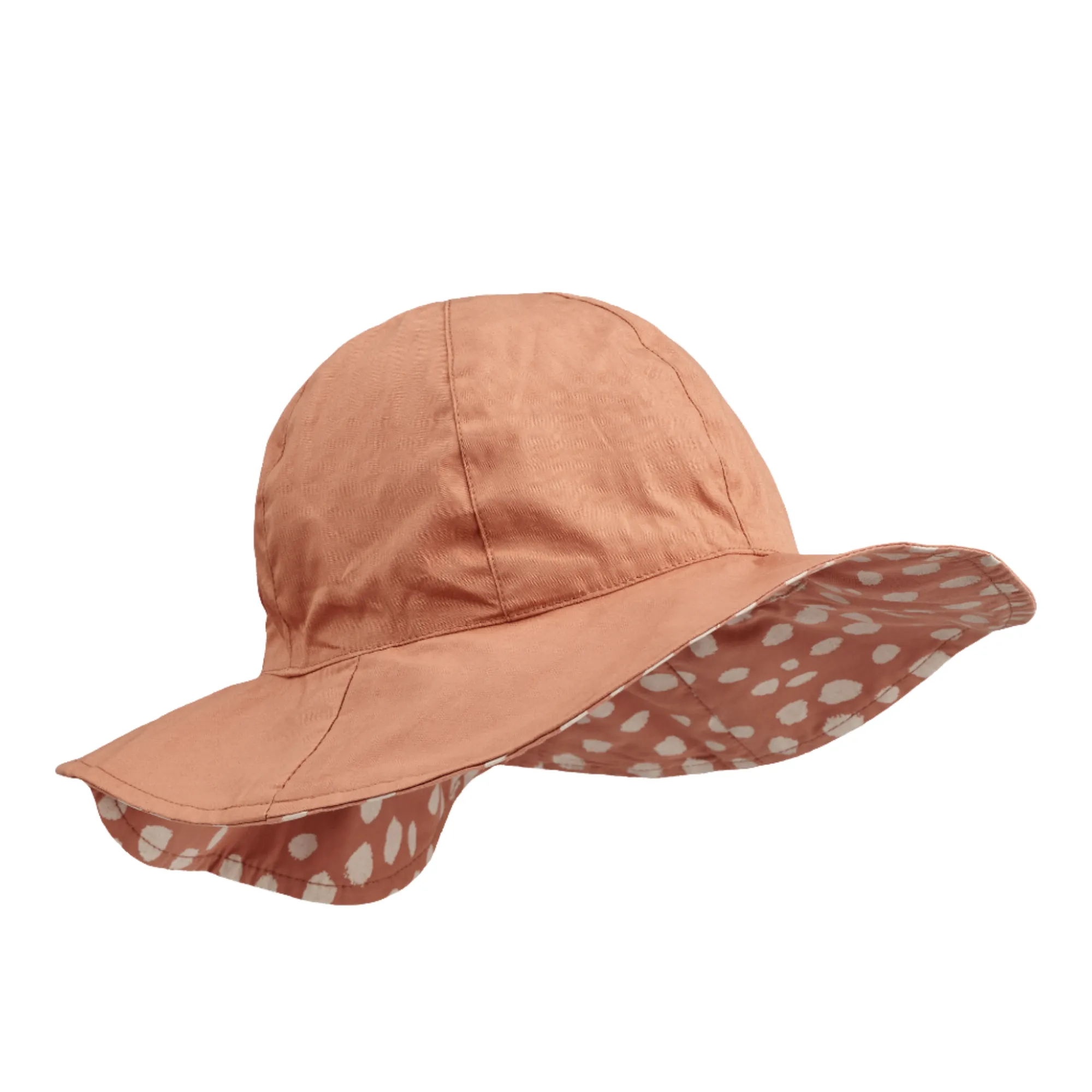 Liewood Amelia Reversible Sun Hat - Leo Spots Tuscany rose/ Tuscany rose