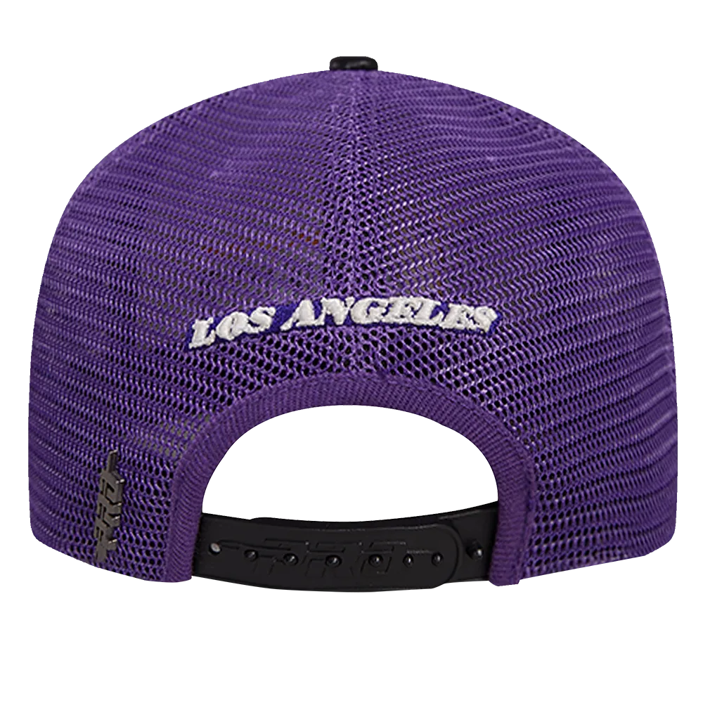 LOS ANGELES LAKERS VISOR ELITE CLASSIC TRUCKER (EGGSHELL/ PURPLE)