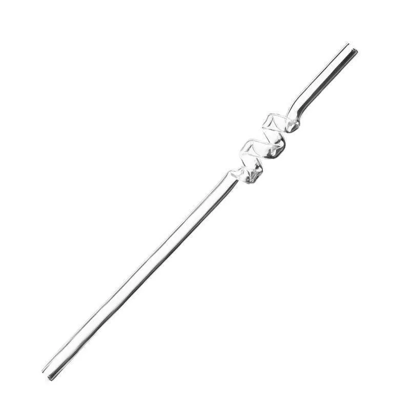 Love Shaped Glass Straw W382