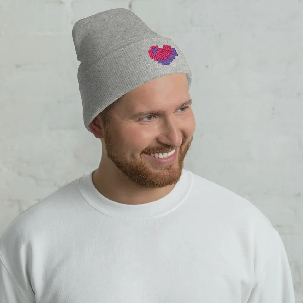 Minecraft Heart Cuffed Beanie