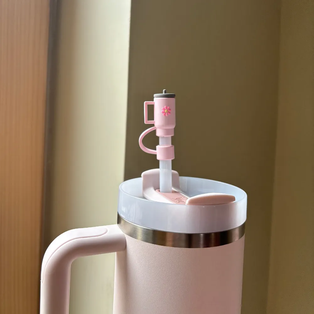 Mini Pink Tumbler Straw Cover