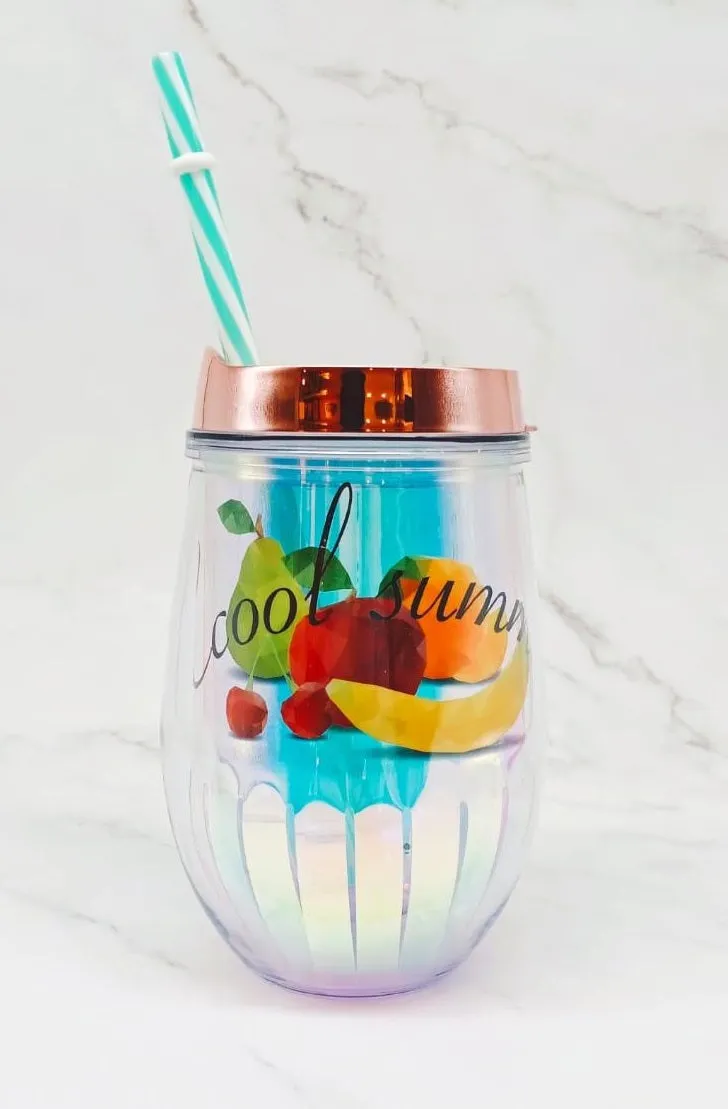 Mini Tumbler with Straw