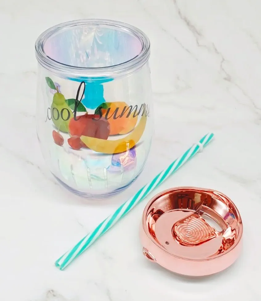 Mini Tumbler with Straw