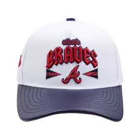 MLB ATLANTA BRAVES CITY TOUR ESSENTIAL CURVED VISOR STRAPBACK (WHITE)