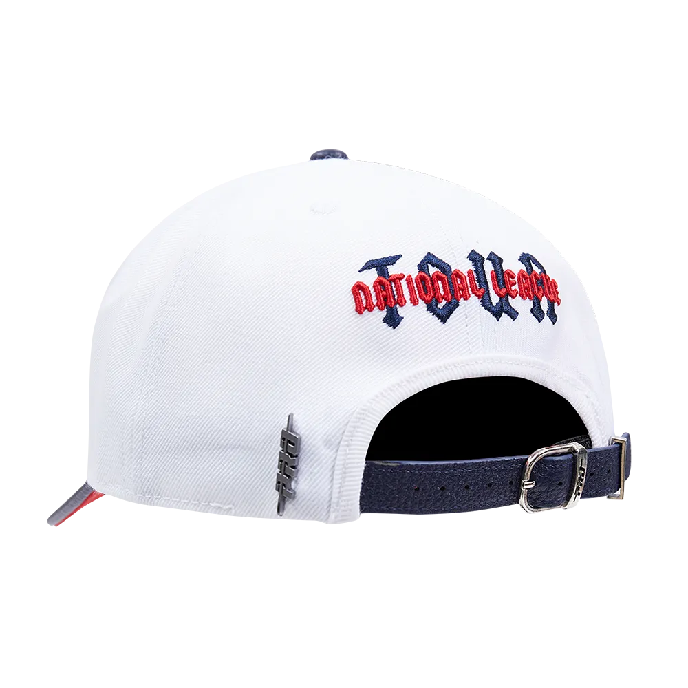 MLB ATLANTA BRAVES CITY TOUR ESSENTIAL CURVED VISOR STRAPBACK (WHITE)