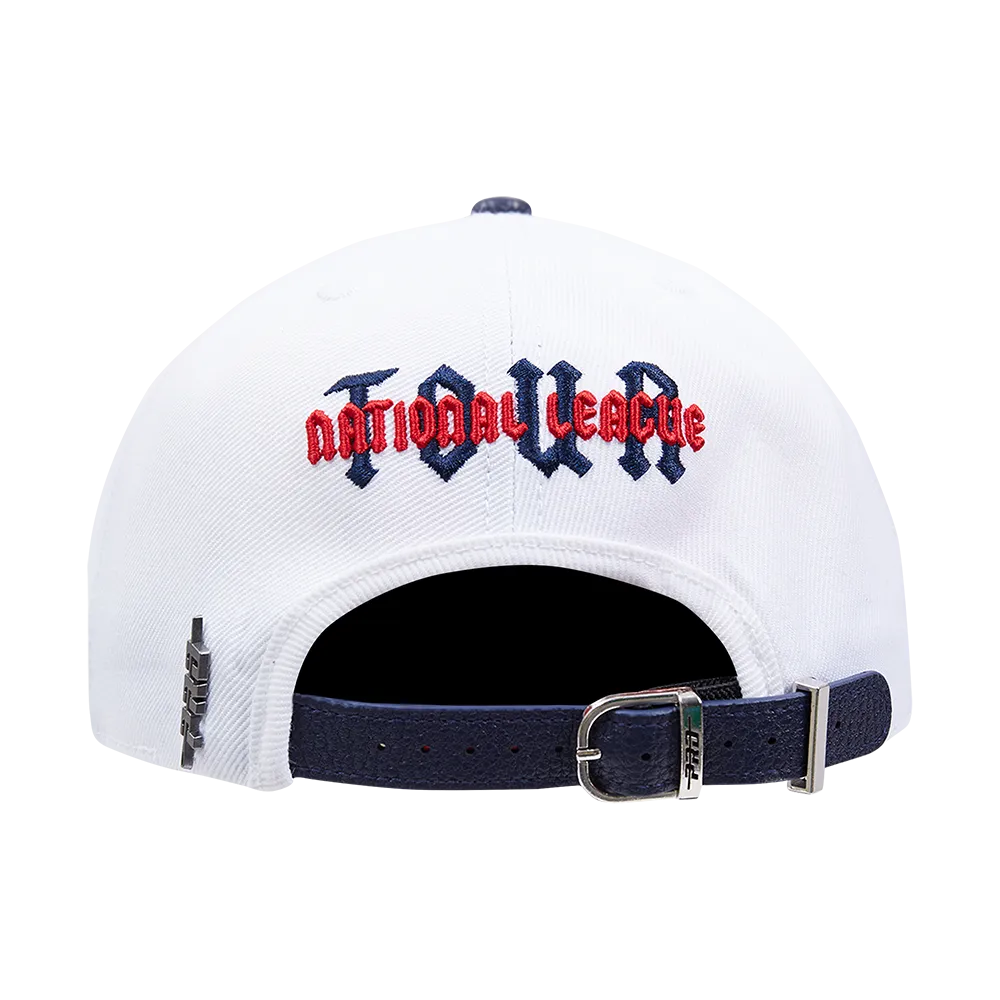 MLB ATLANTA BRAVES CITY TOUR ESSENTIAL CURVED VISOR STRAPBACK (WHITE)