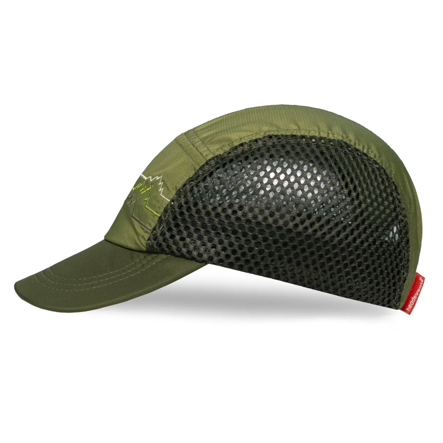 Mountains Olive Crusher Hat