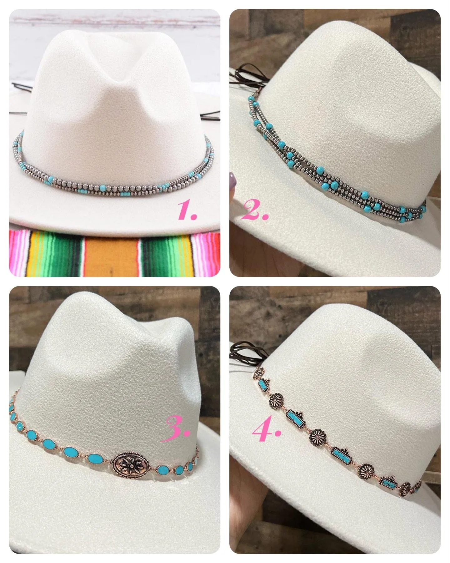 Navajo pearl HAT BAND