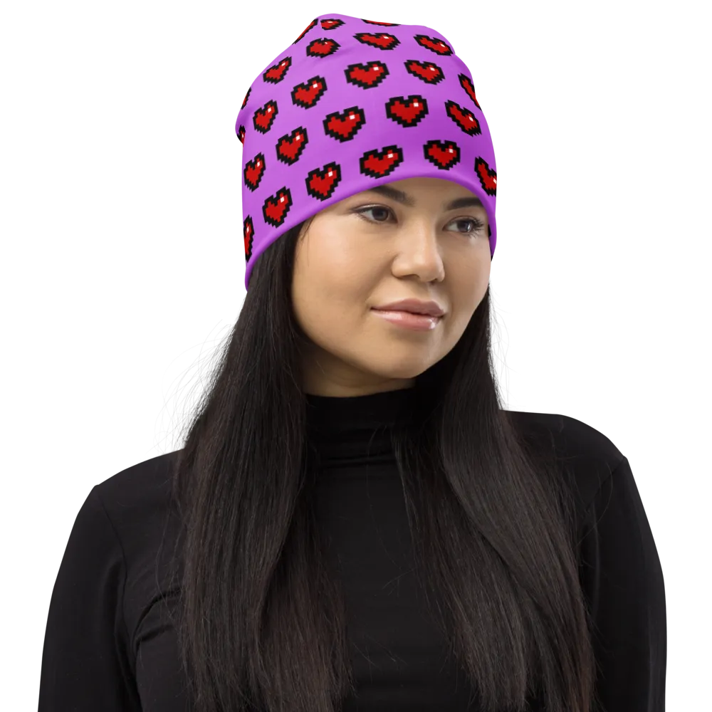 Pixel Hearts Beanie (Adult)