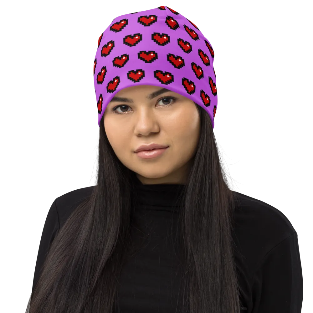 Pixel Hearts Beanie (Adult)