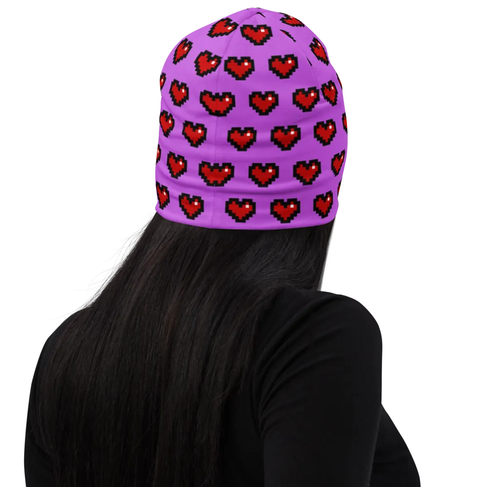 Pixel Hearts Beanie (Adult)