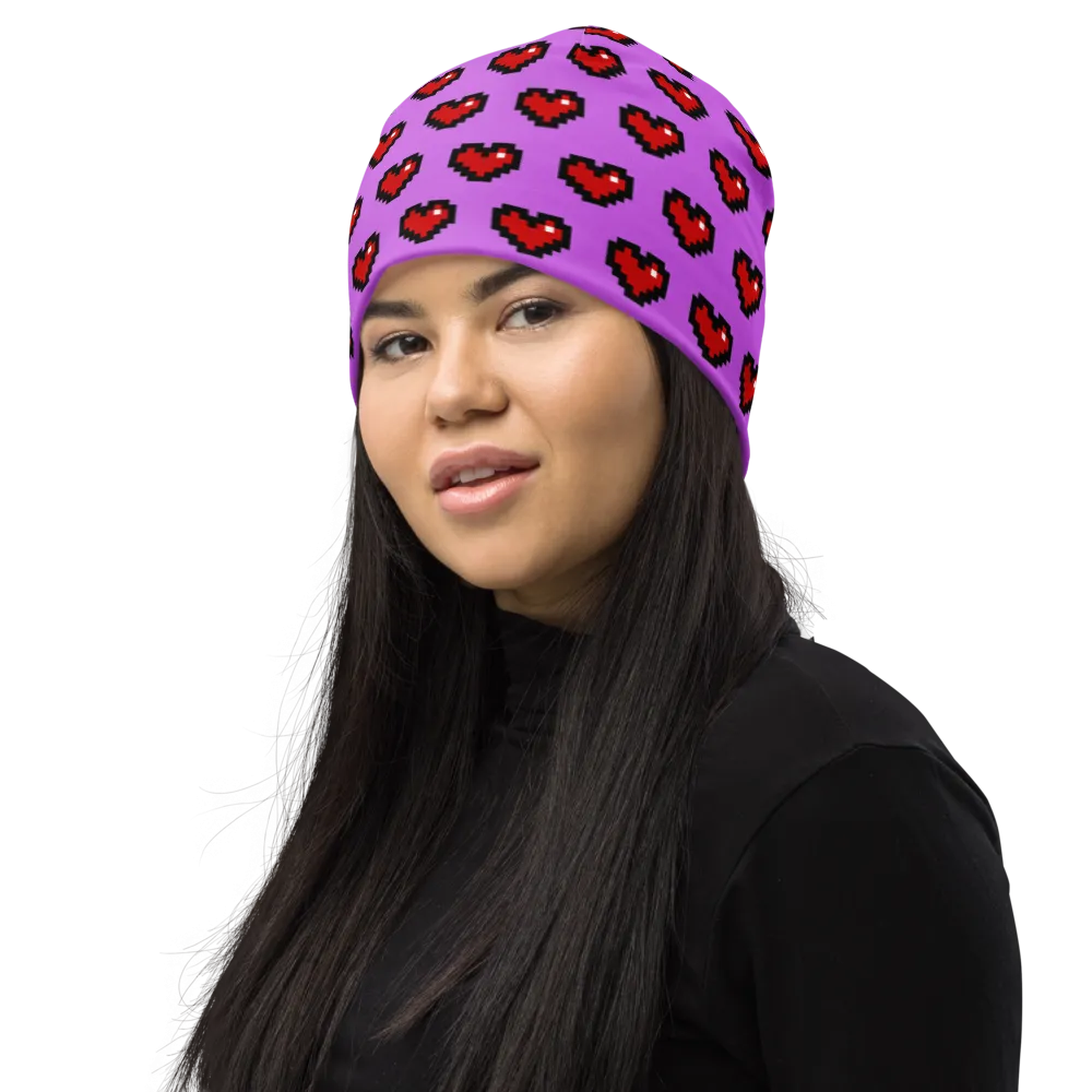 Pixel Hearts Beanie (Adult)