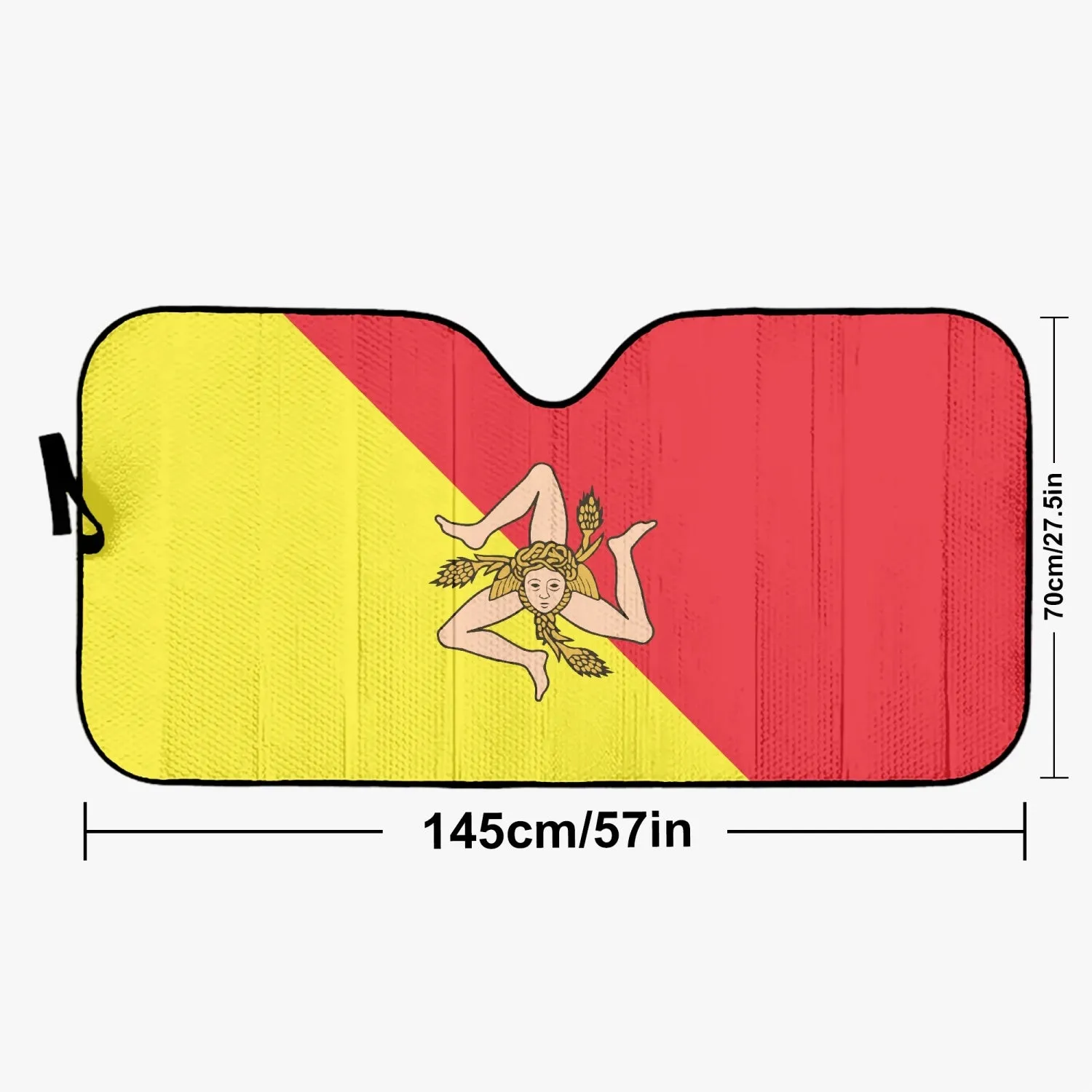 Sicily Flag - Car Sun Shade