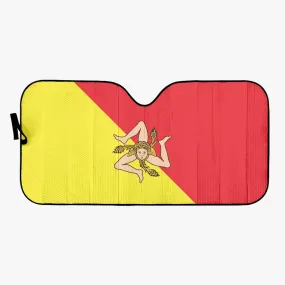 Sicily Flag - Car Sun Shade