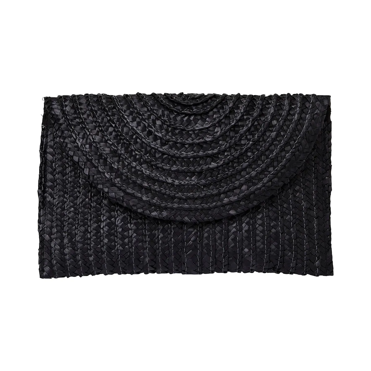 Straw Clutch - Black