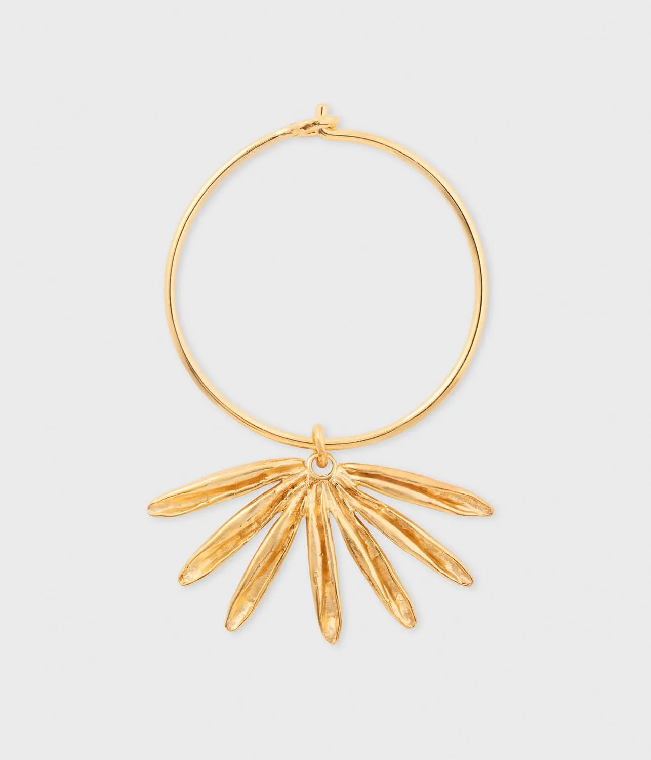 SUN SIREN HOOP EARRING